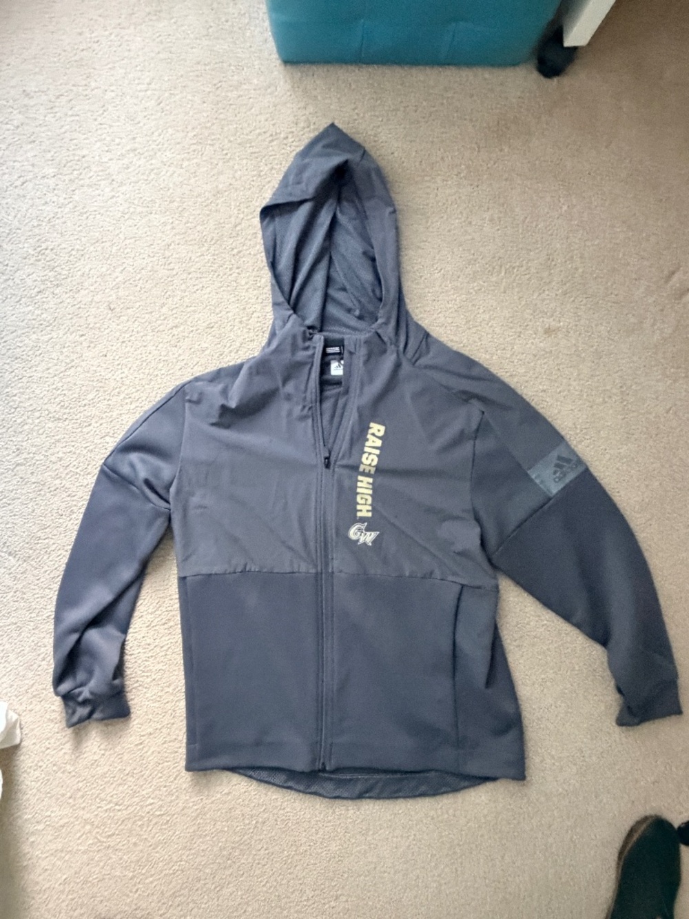 Adidas George Washington University Baseball Hoodie Raise High Men's size Large